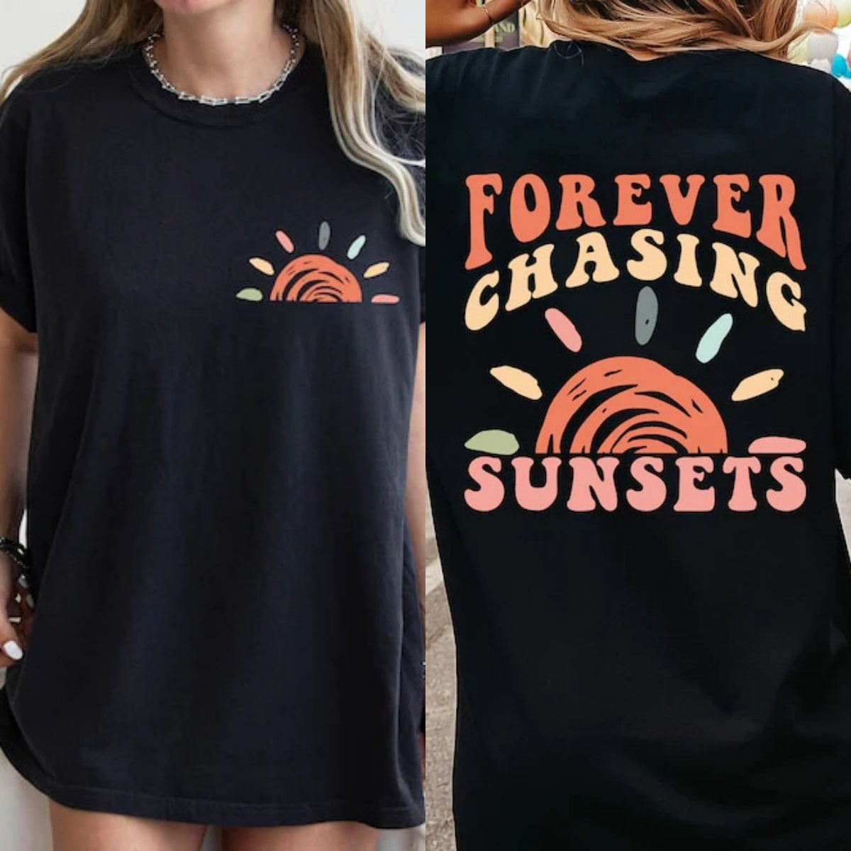 Comfort Colors Retro Sunsets Summer T-Shirt