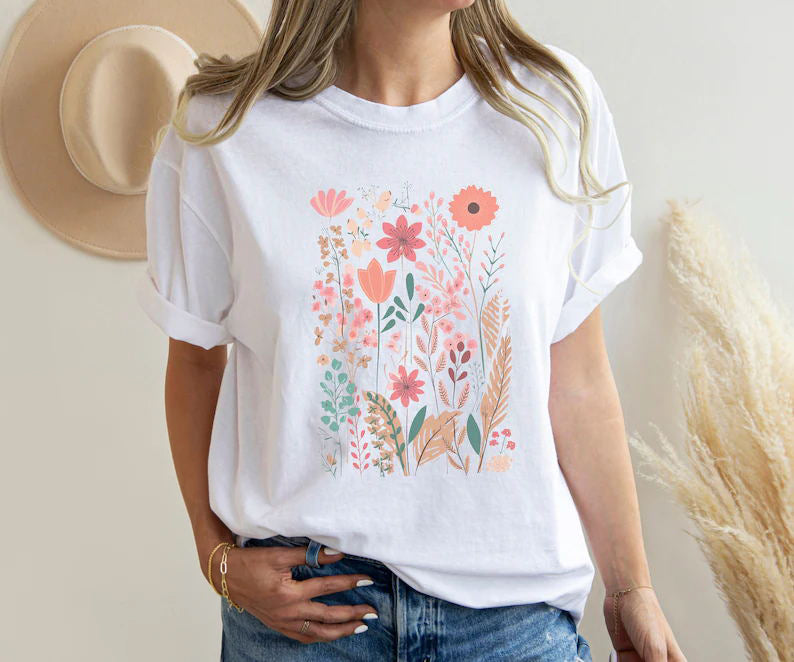 Aesthetic Wild Flower T-Shirt
