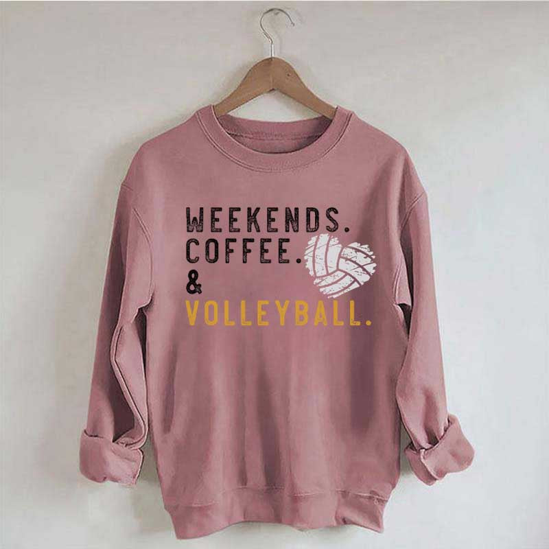 Weeked Coffee & Volleyball Mom Sweatshirt
