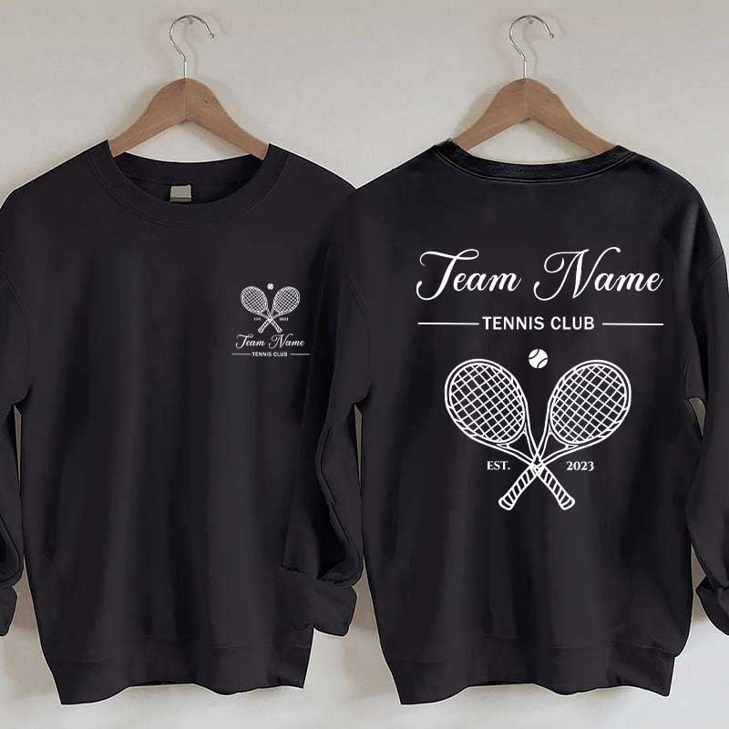 Personalized Tennis Club Matching Team Sweatshirt
