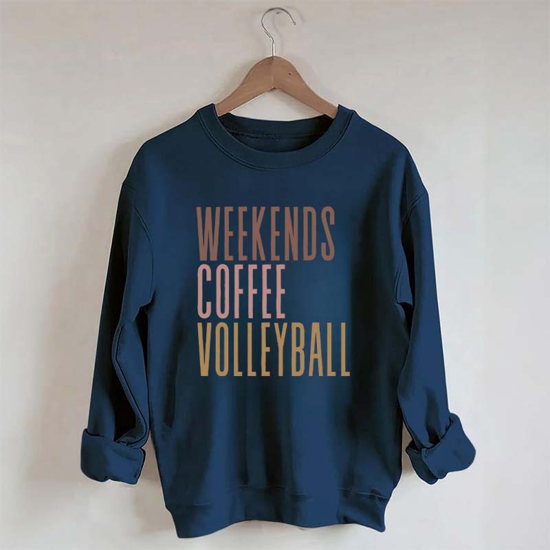 Weekend Coffee Volleyball Sweatshirt