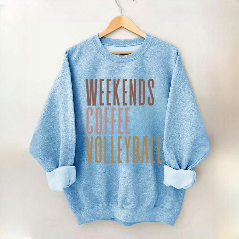Weekend Coffee Volleyball Sweatshirt