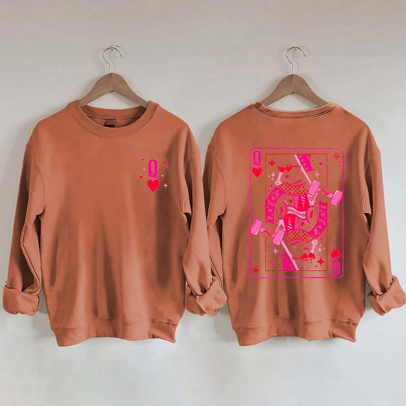 Weightlifting Queen Of Hearts Sweatshirt