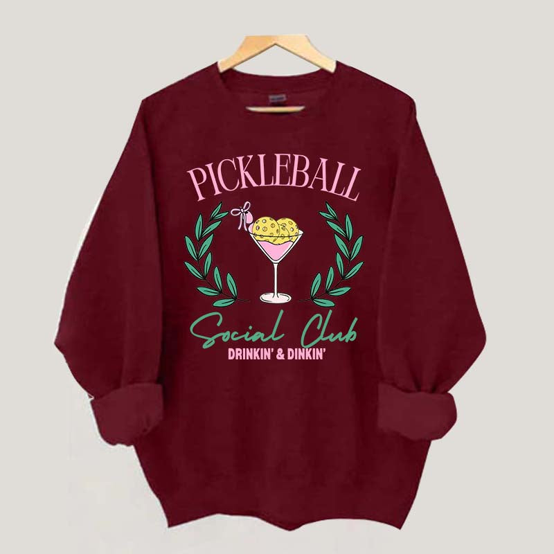 Pickleball Social Club Funny Sweatshirt