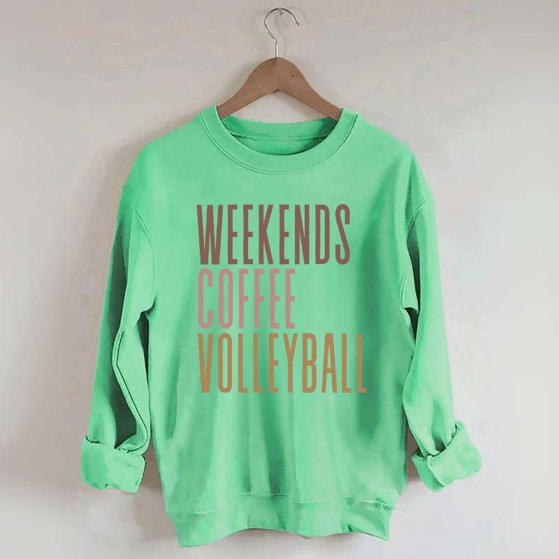 Weekend Coffee Volleyball Sweatshirt