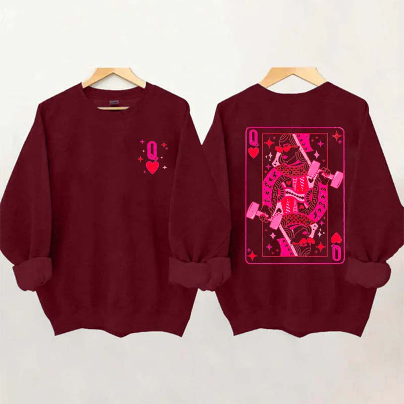 Weightlifting Queen Of Hearts Sweatshirt