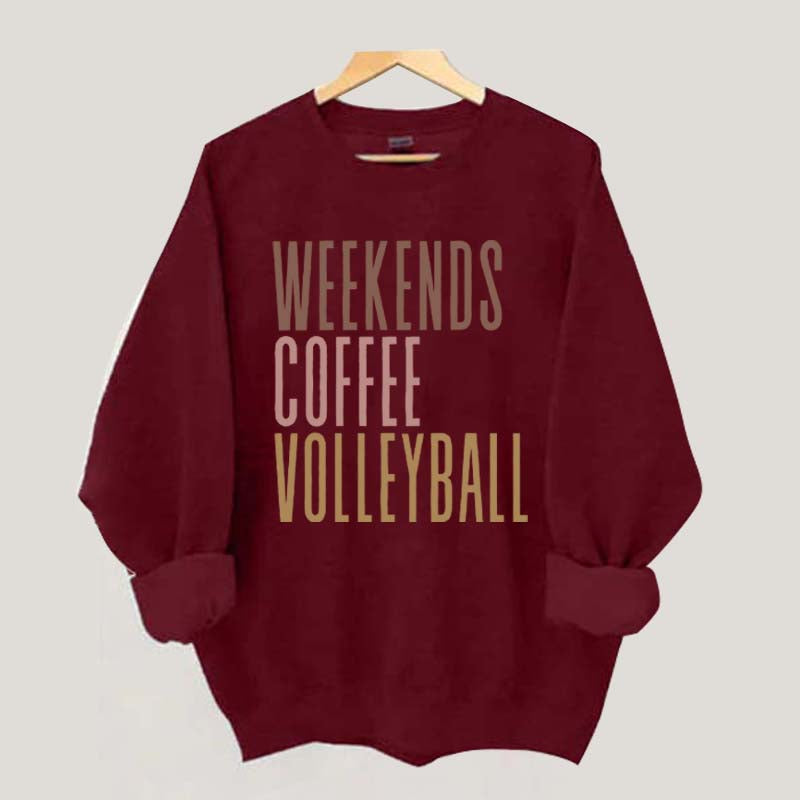 Weekend Coffee Volleyball Sweatshirt