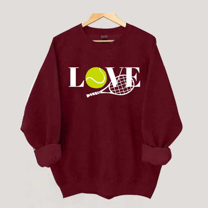 Cute Love Tennis Player Sweatshirt