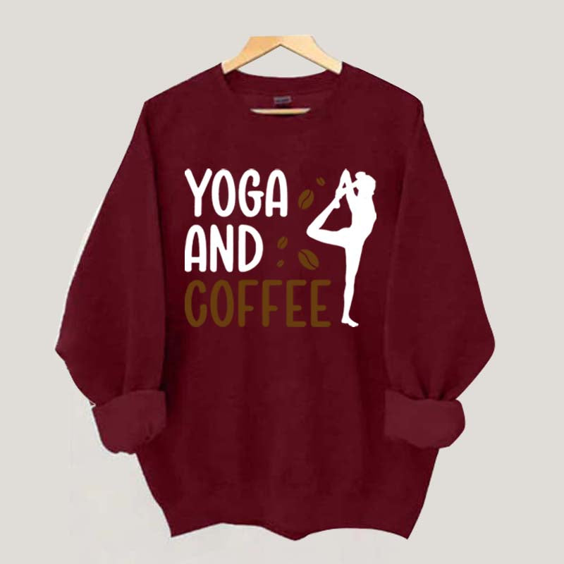 Yoga And Coffee Sweatshirt