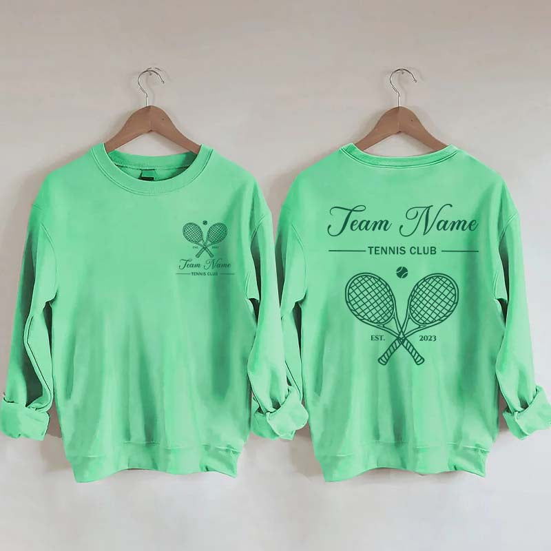 Personalized Tennis Club Matching Team Sweatshirt