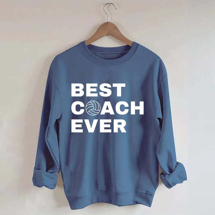 Best Coach Ever Volleyball Sweatshirt