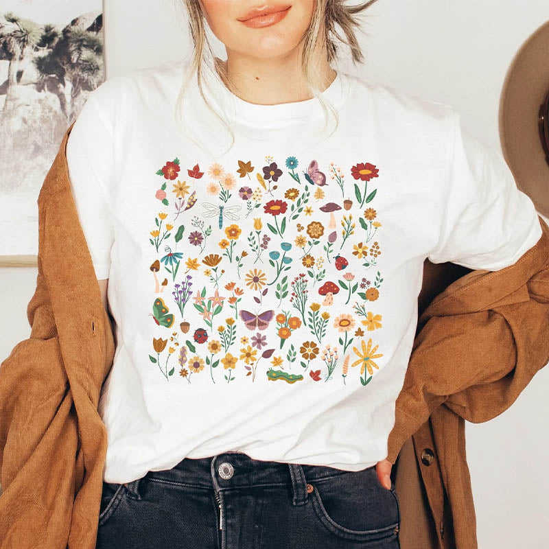 Wild Flowers Ladies Gift T-Shirt