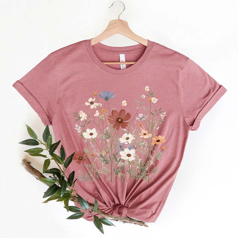 Wild Flowers Best Friend Gife T-Shirt