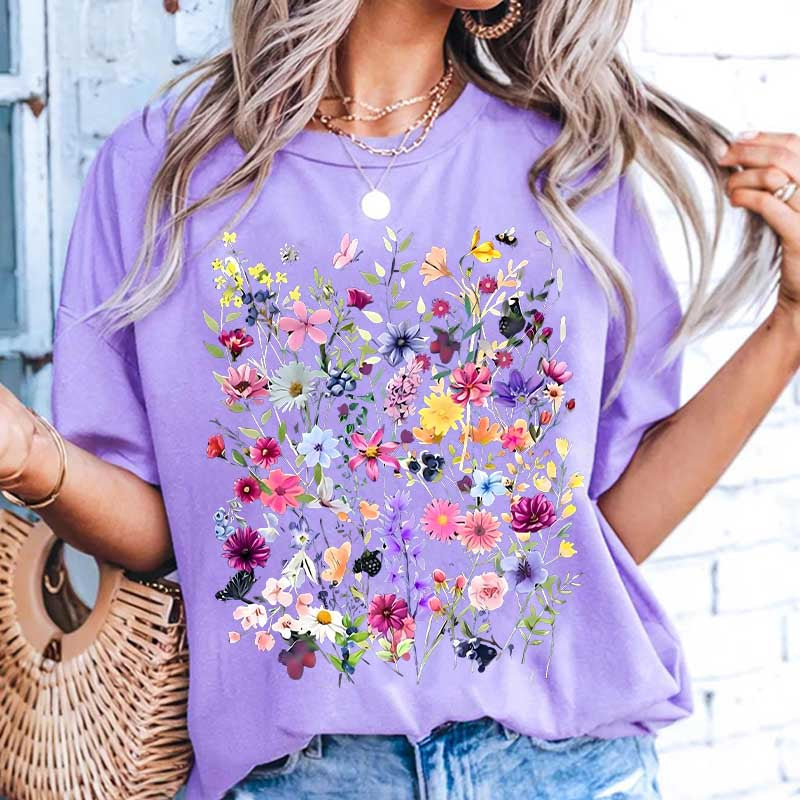 Vintage Floral Spring T-Shirt