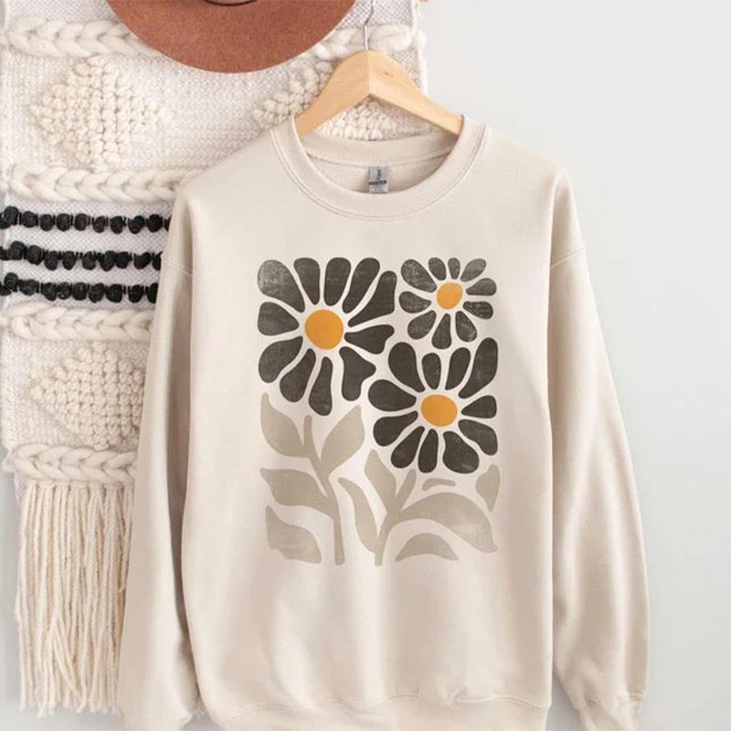 Bohemian Floral Unisex Wildflower Sweatshirt