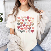 Vintage Hearts Valentines Love T-Shirt