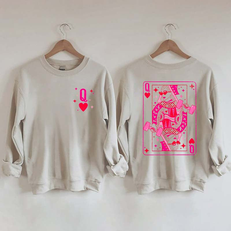 Weightlifting Queen Of Hearts Sweatshirt