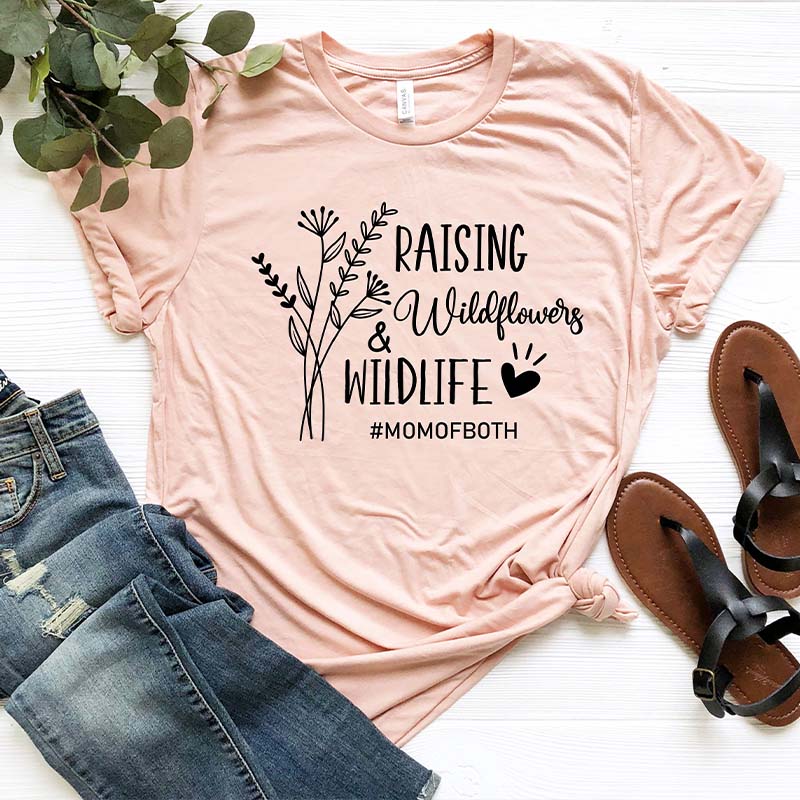 Cute Raising Wildflowers and Wildlife T-Shirt