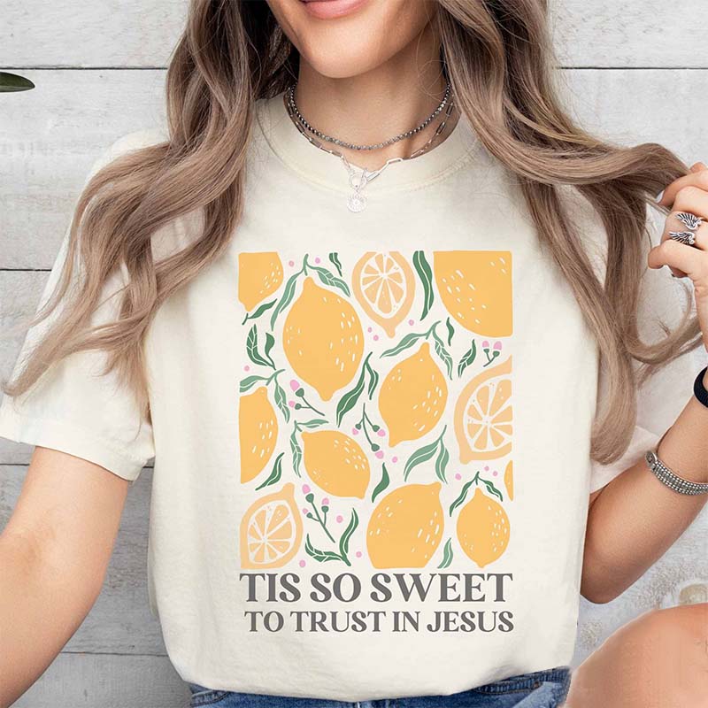 Trust in Jesus  Vintage Lemon T-Shirt