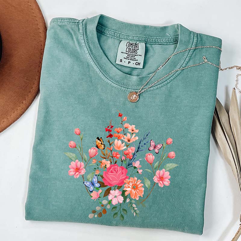 Mothers Day Gift Cute Flower T-Shirt