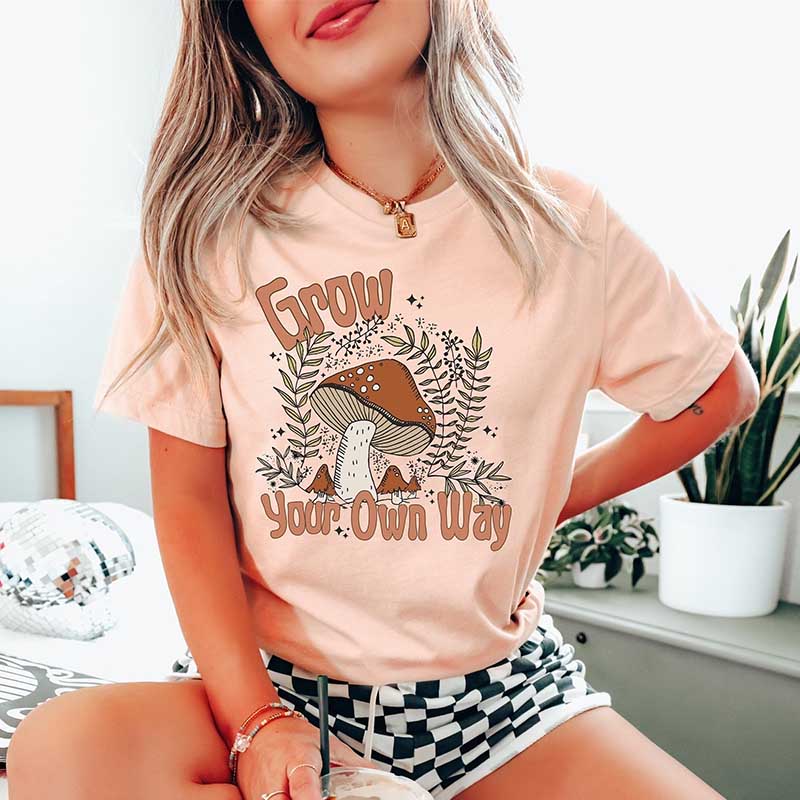 Grow Your Own Way Mushroom T-Shirt