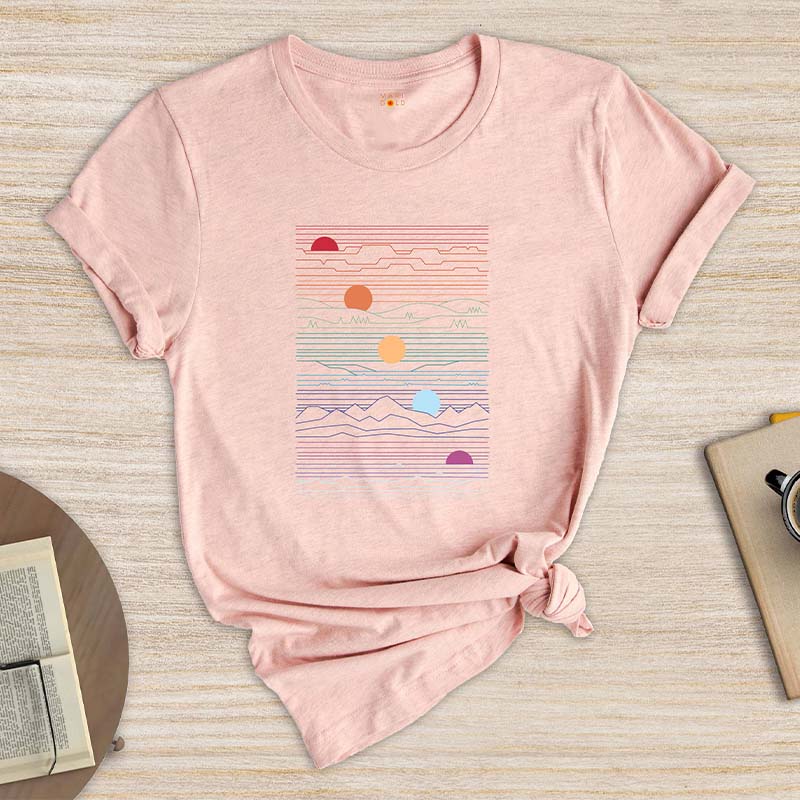 Retro Vintage Summer Sunset T-Shirt