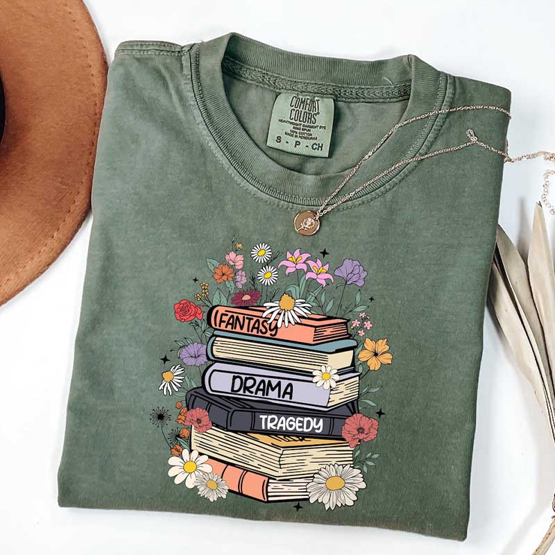 Fantasy Drama Tragedy FDT Book Lover T-Shirt