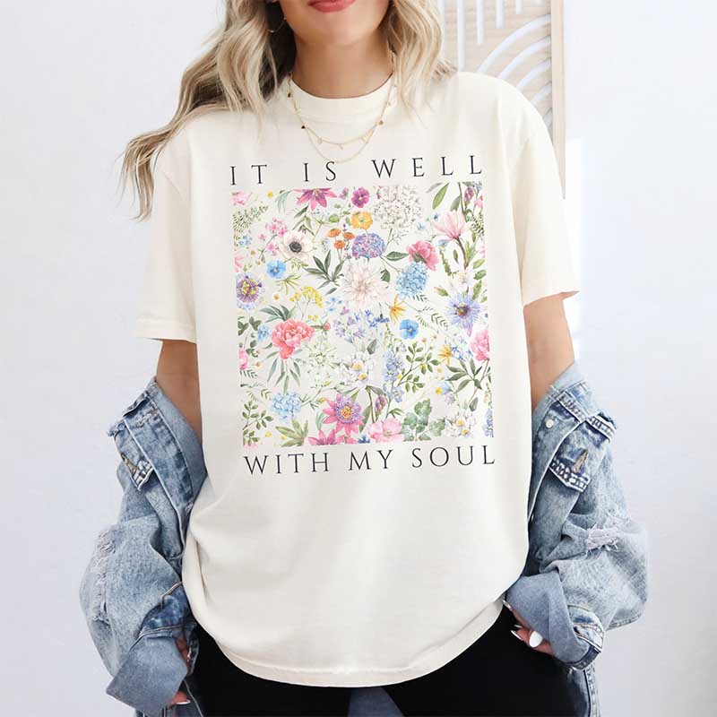 Vintage  It Is Well With My Soul Lover T-Shirt