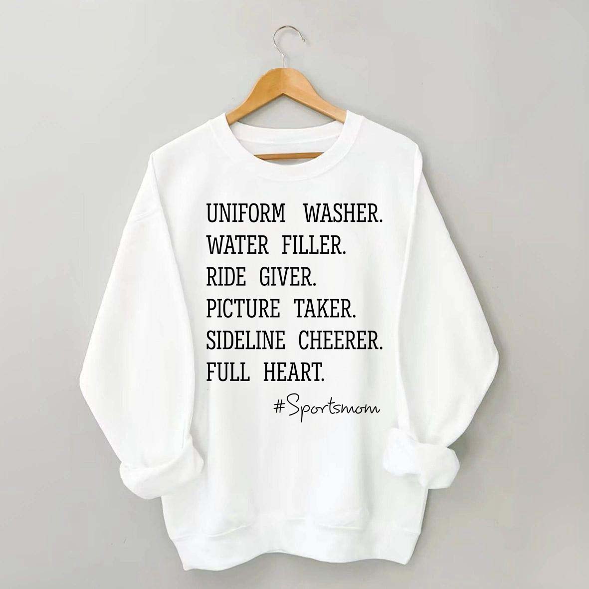 Uniform Washer Water Filler Sport Mom Sweatshirt