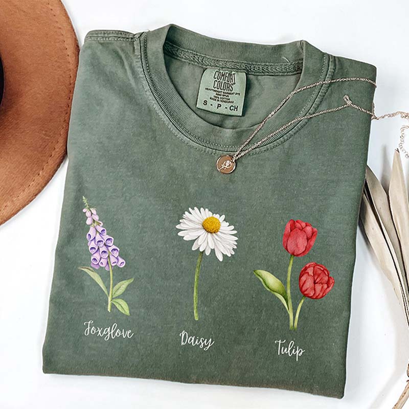 Foxglove Daisy Tulip T-Shirt