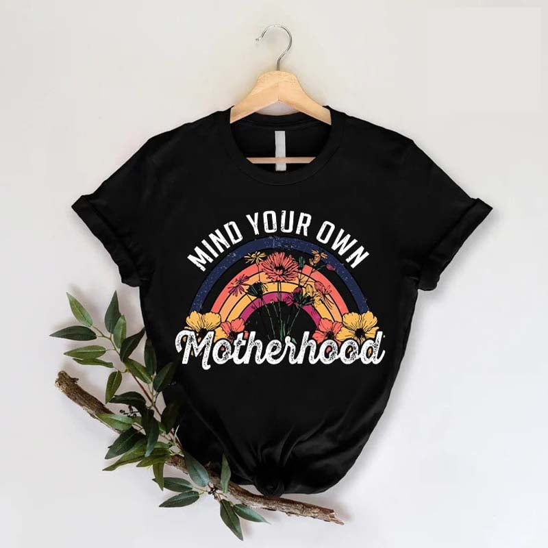 Boho Hippie Mom Motherhood T-Shirt