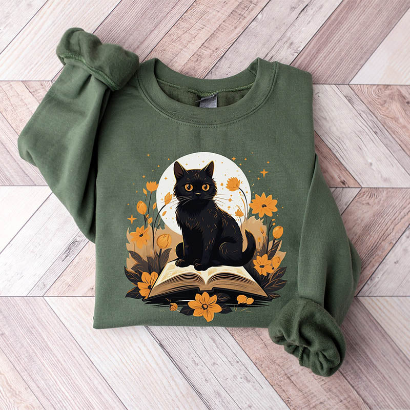 Cat Book Sweatshirt