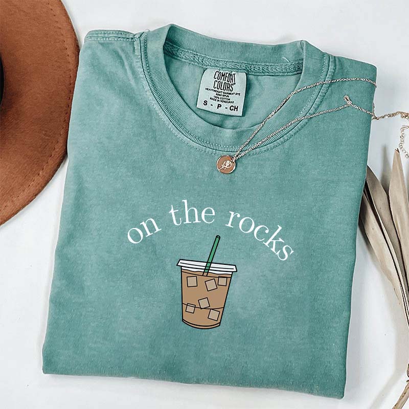On The Rocks Iced Coffee Lover T-Shirt