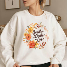 Weather Love  Flower Sweatshirt