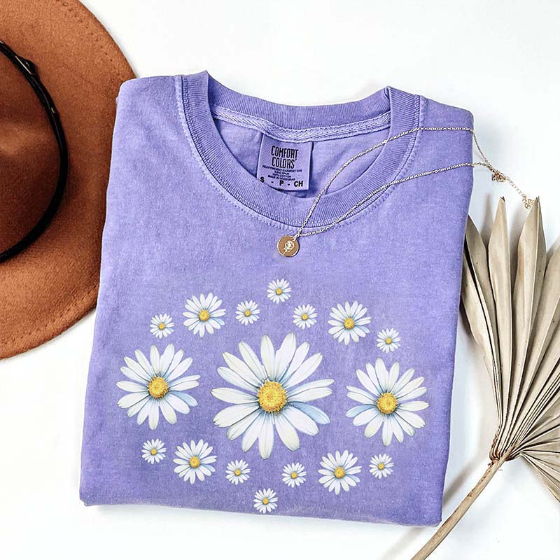 Daisy Wildflowers Birth Month Flower T-Shirt