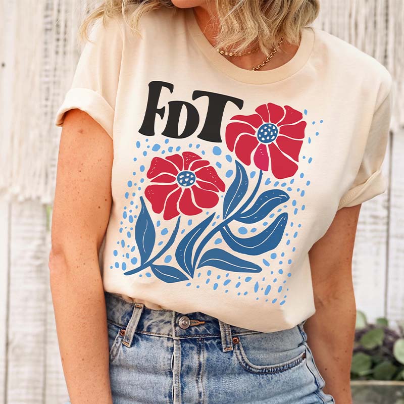 FDT Funny Political Flowers T-Shirt