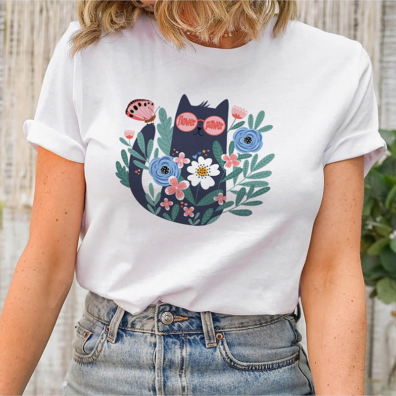 Funny Cat Plant Lover T-Shirt