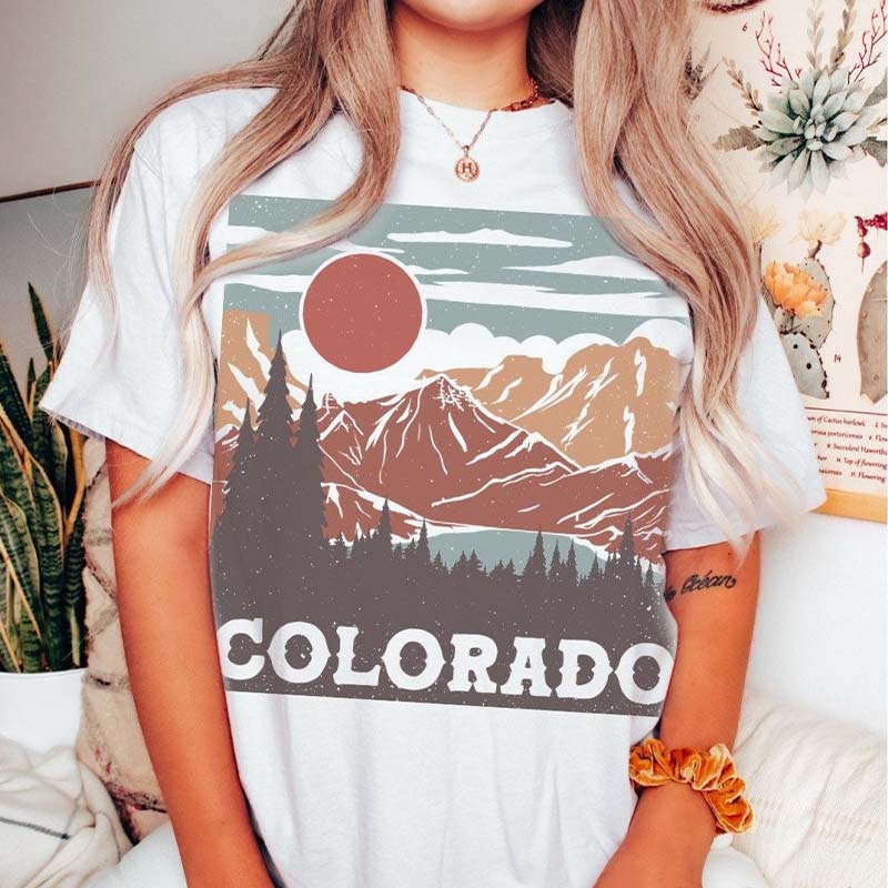 Colorado Graphic Rocky Mountains T-Shirt