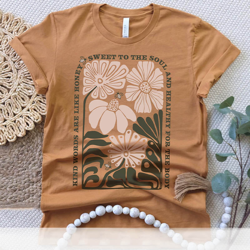 Be Kind Proverbs Flower T-Shirt
