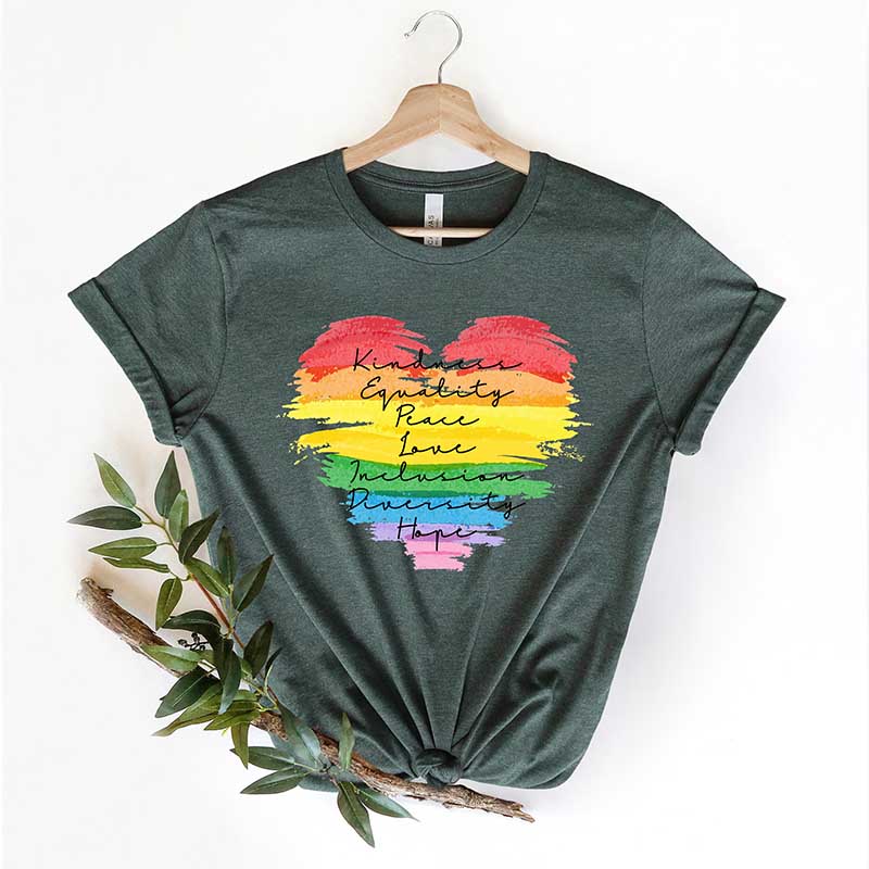 Kindness Equality Peace Love Inclusion Diversity Hope T-Shirt