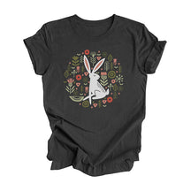 Rabbit Flowers Easter Spring T-Shirt