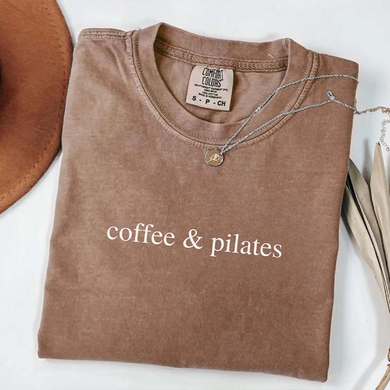 Coffee & Pilates Fitness Lover T-Shirt