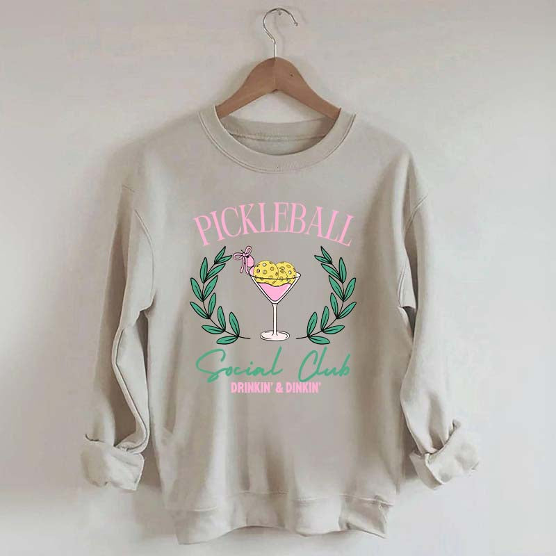 Pickleball Social Club Funny Sweatshirt