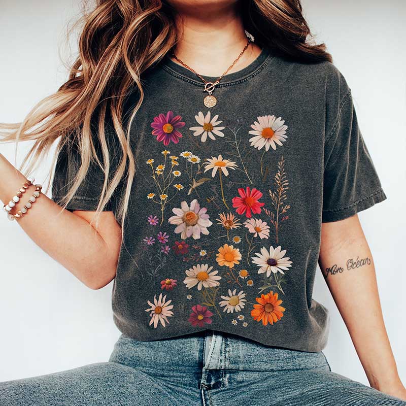Pressed Flower Daisy T-Shirt