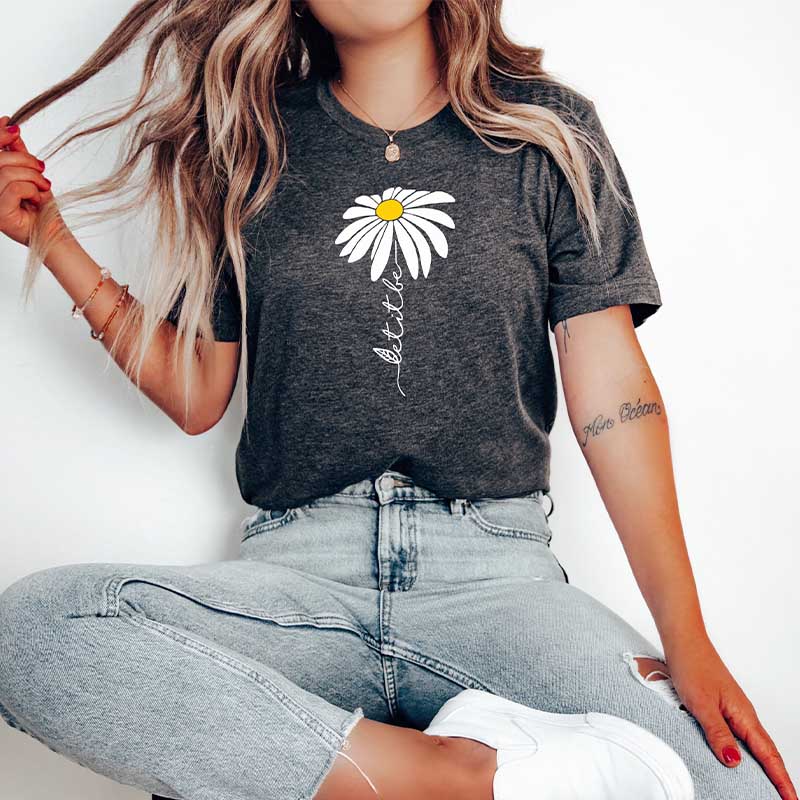 Let it Be Daisy Wildflower T-Shirt