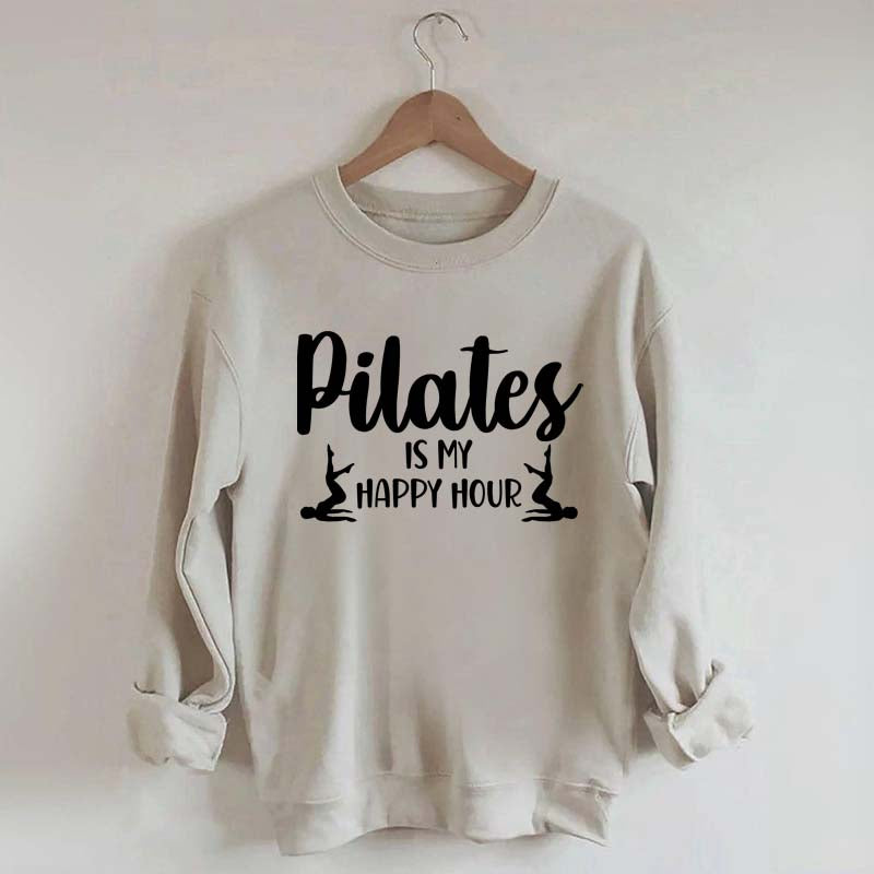Pilates Is My Happy Hour Graphic Sweatshirt