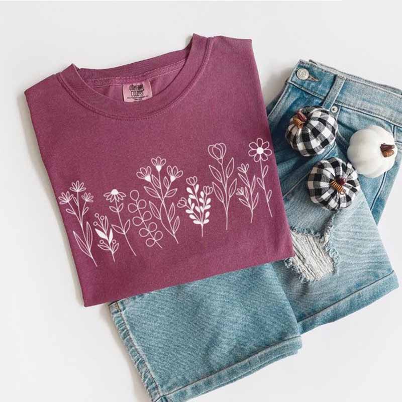 Wildflower Bouquet Flower Nature T-Shirt