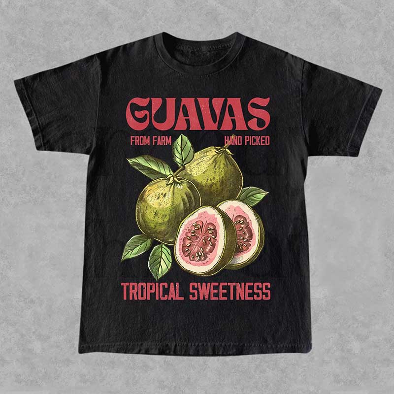 Guavas Retro Exotic Fruit Lover T-Shirt