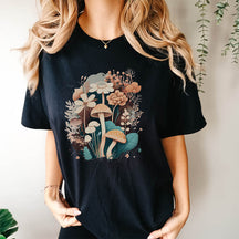 Mushroom Boho Botanical T-Shirt