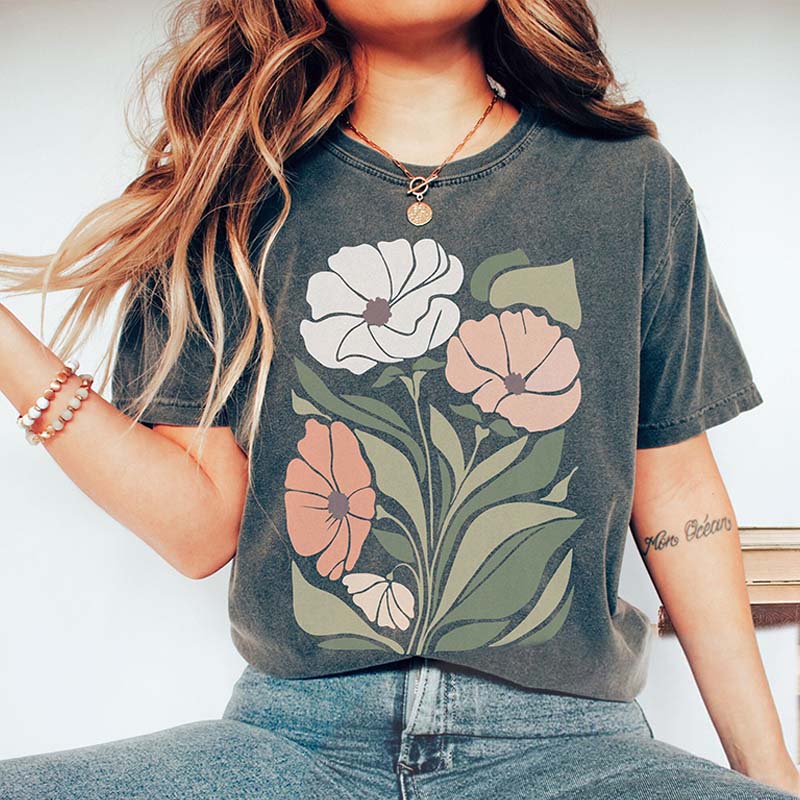 Artsy Flowers Matisse Inspired T-Shirt